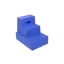 Classic Showjumps Standard Three Tread Mounting Block in Blue
