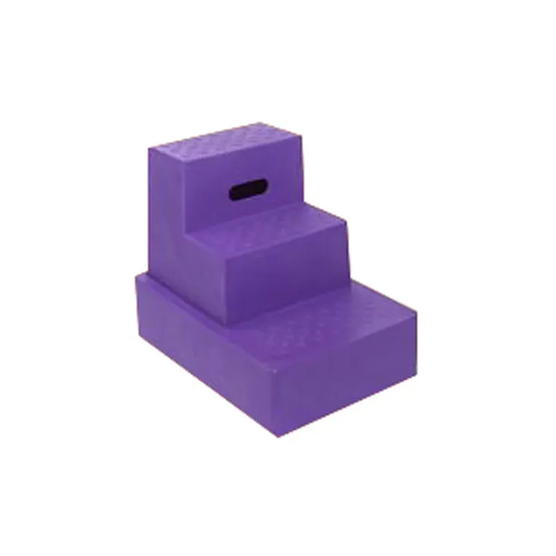 Classic Showjumps Standard Three Tread Mounting Block in Purple