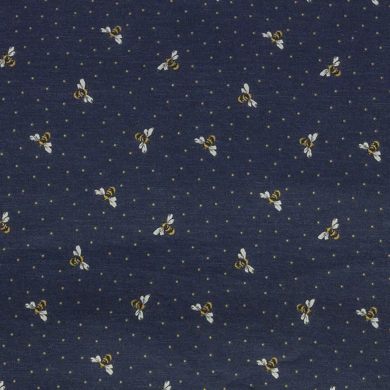 Danish Design Large FatFace Spotty Bees Duvet Cover Spare in Navy-2