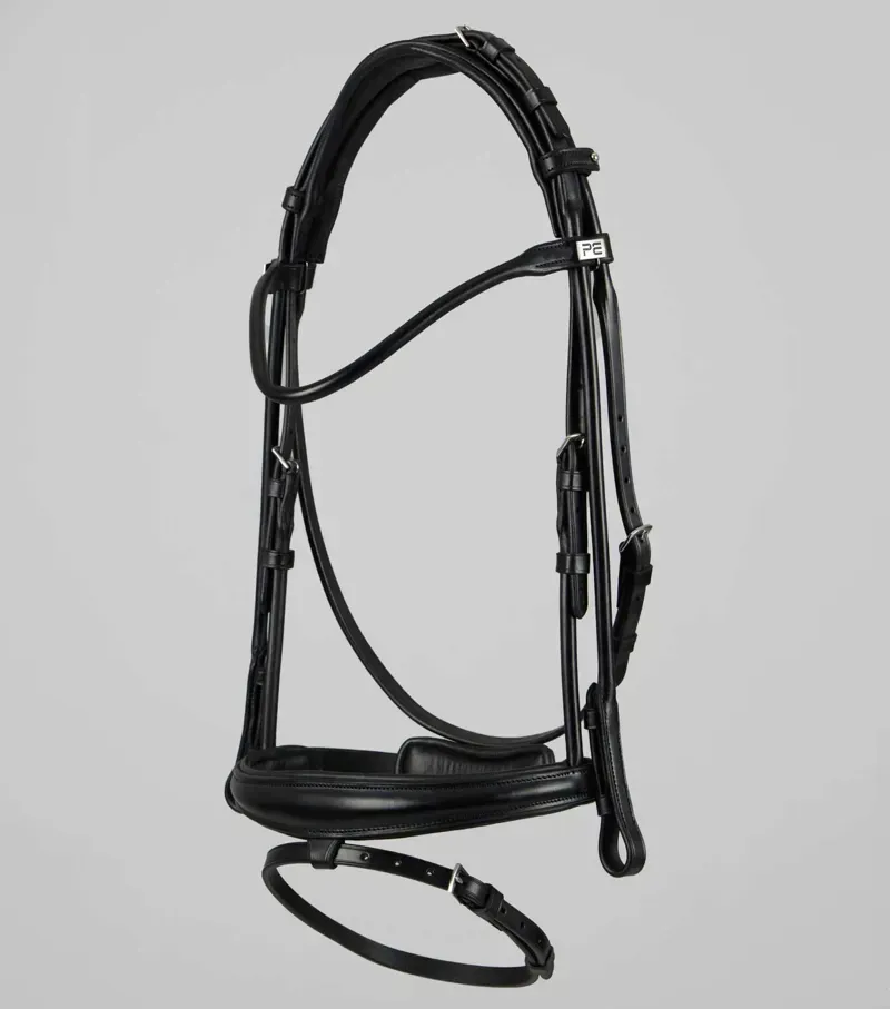 Finetti Rolled Leather Snaffle Bridle / Black-4