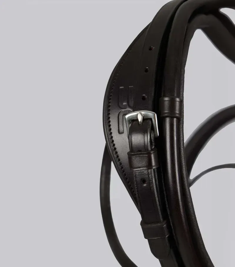 Finetti Rolled Leather Snaffle Bridle / Brown-1