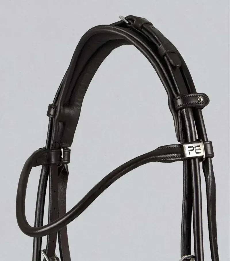 Finetti Rolled Leather Snaffle Bridle / Brown-2