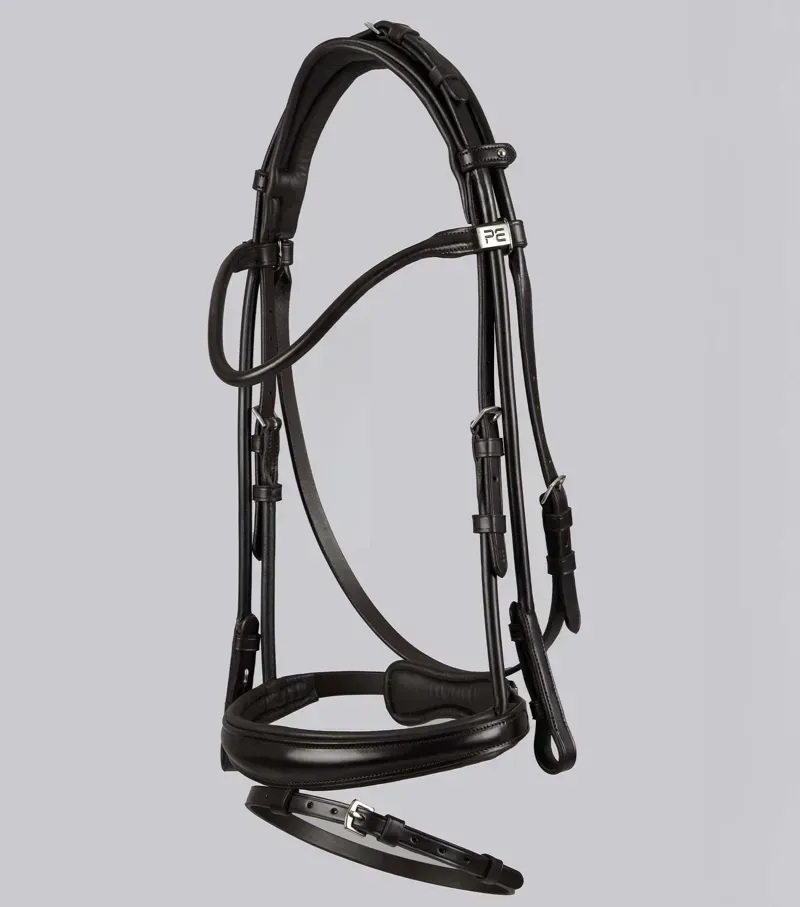 Finetti Rolled Leather Snaffle Bridle / Brown-4