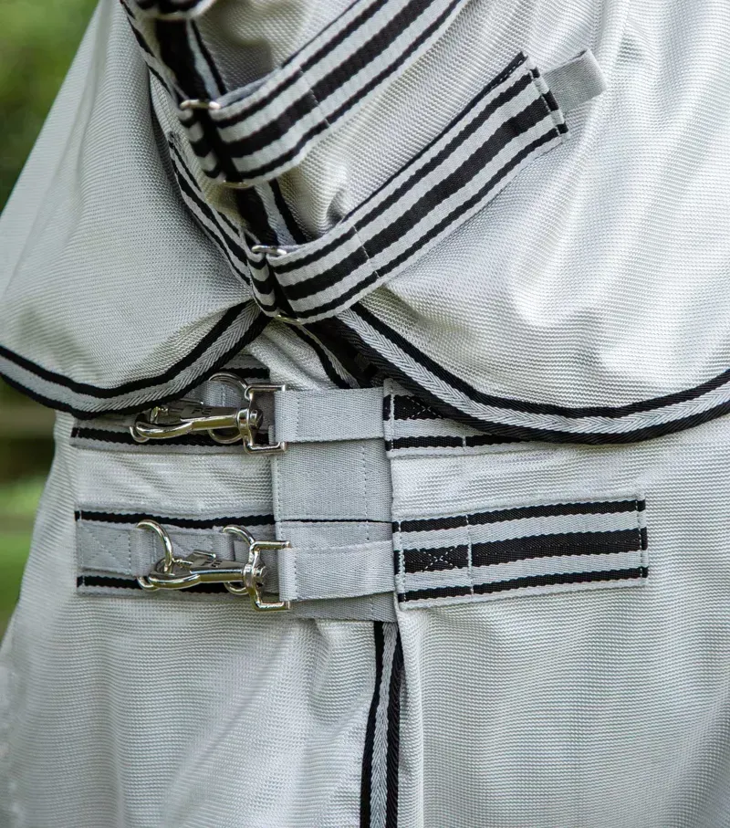 Premier Equine Fly Lite Bug Rug in Silver-2