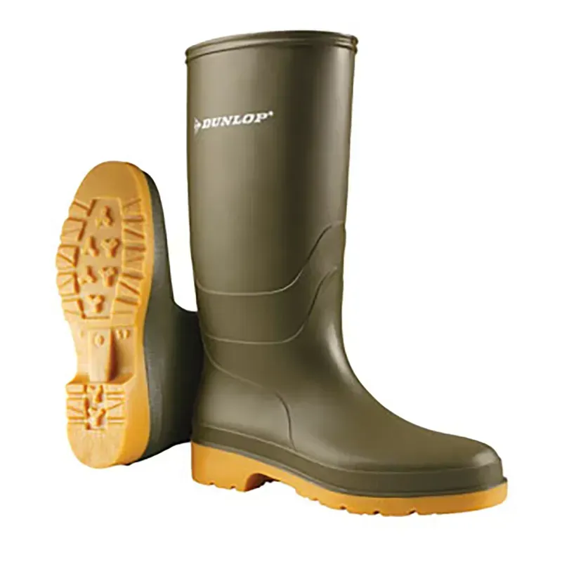 Dunlop Childs Dull Wellington Boots in Green