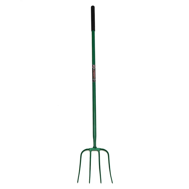 Fynalite 48 Inch 4 Prong Long Hi-Strength Manure Fork in Green
