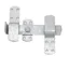 Perry Equestrian Kickover Stable Latches in Galvanised