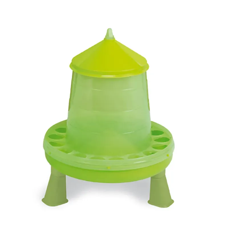 Gaun 4kg Plastic Poultry Feeder with Legs in Green