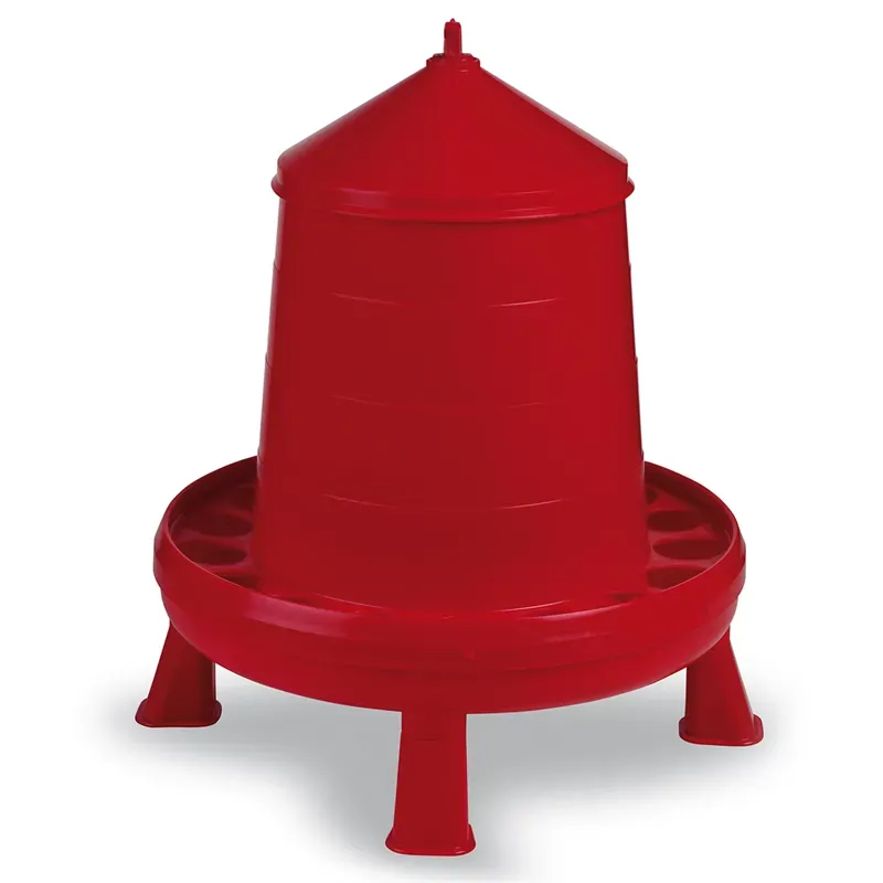 Gaun 8kg Plastic Poultry Feeder with Legs in Red
