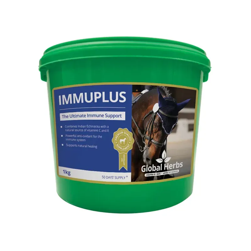 Global Herbs 1kg ImmuPlus Supplement in Green
