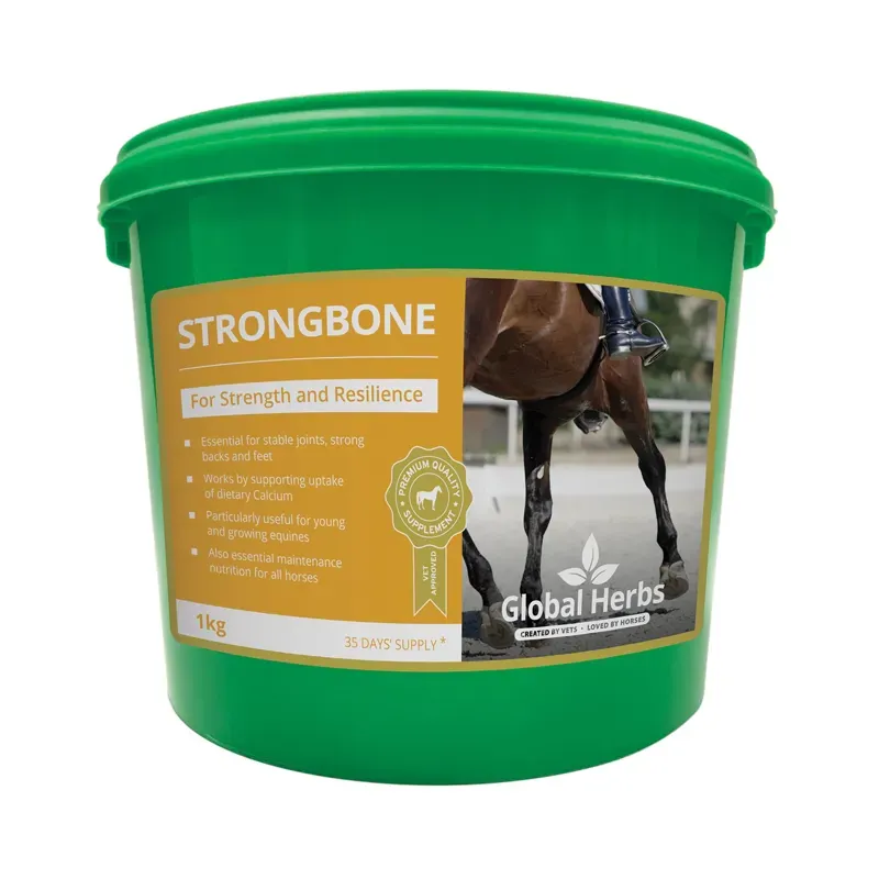 Global Herbs 1kg StrongBone Supplement in Green