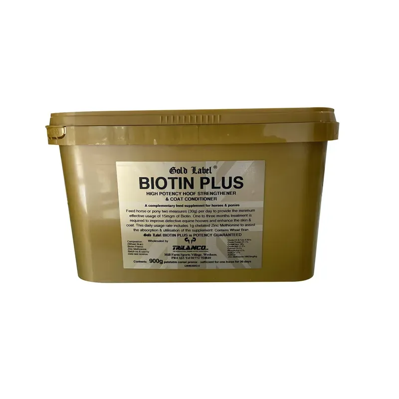 Gold Label 900g Biotin Plus Supplement in Gold
