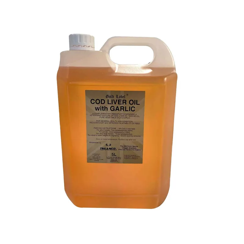 Gold Label 5lt Cod Liver Oil with Garlic in Gold