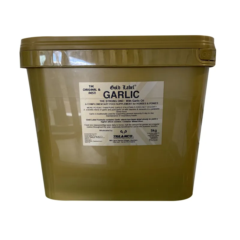 Gold Label 5kg Garlic Powder in Gold