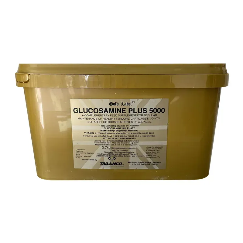 Gold Label 2.7kg Glucosamine Plus Supplement in Gold