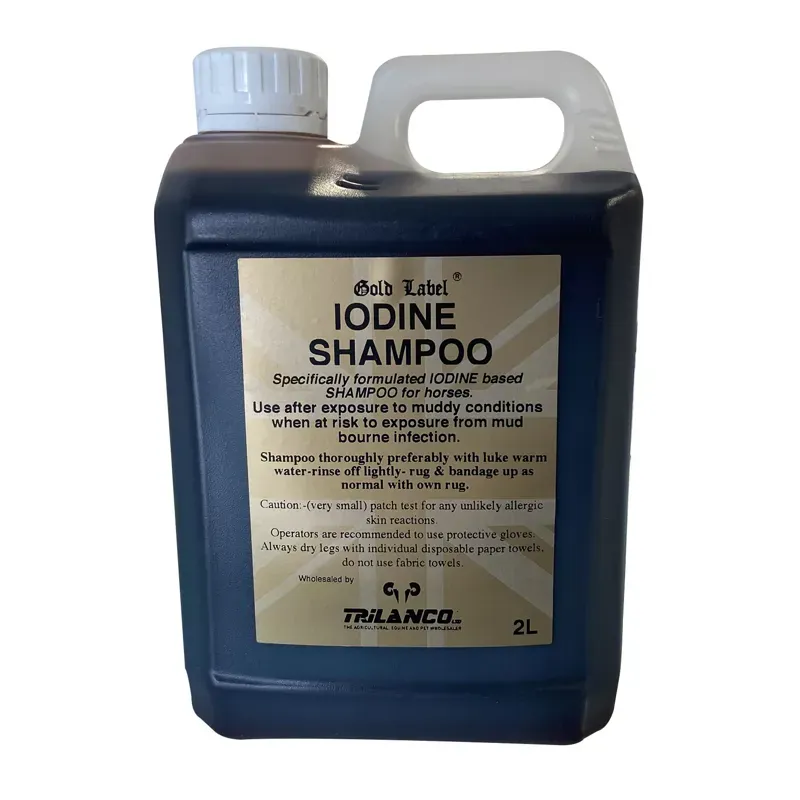 Gold Label 2lt Iodine Shampoo in Black