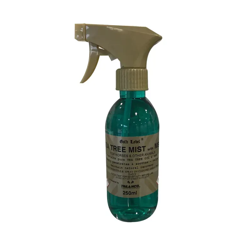 Gold Label 250ml Tea Tree Mist w/MSM in Green