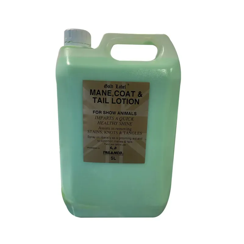 Gold Label 5lt Mane Tail and Coat Lotion in Blue