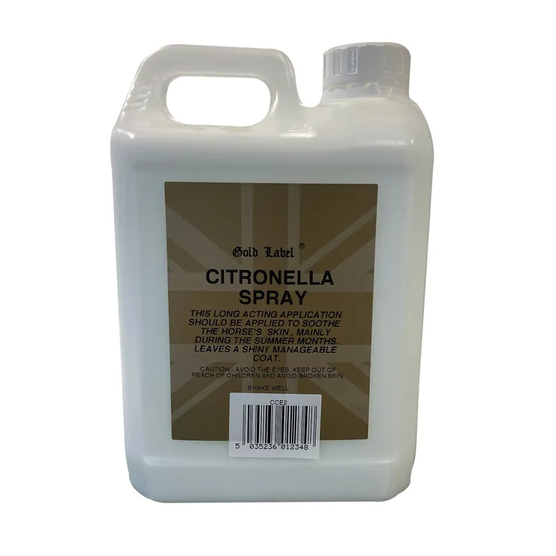 Gold Label 2lt Refill Citronella Spray in Gold