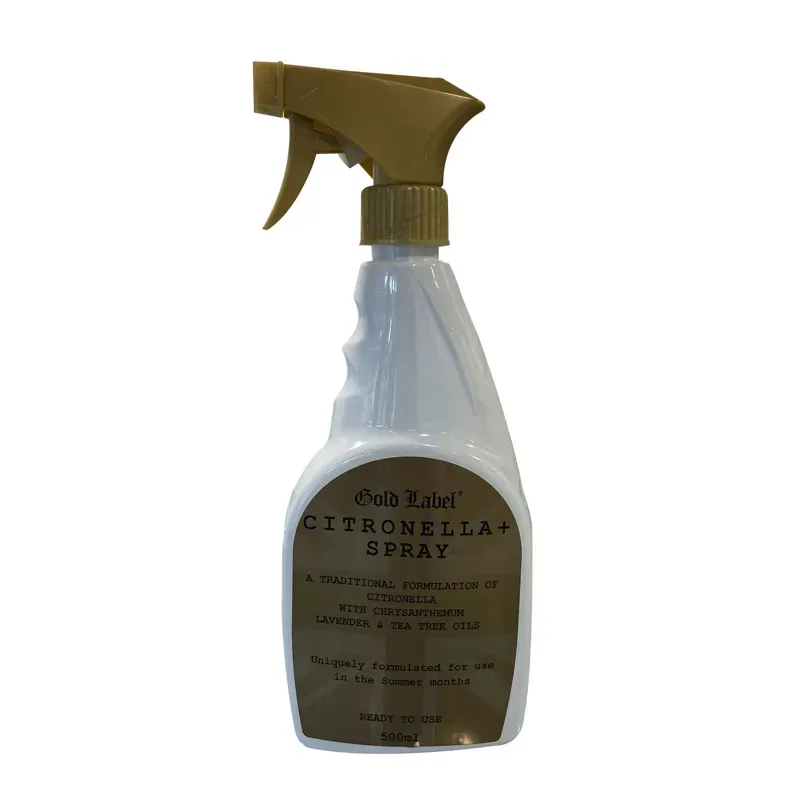 Gold Label 500ml Citronella Spray in Gold
