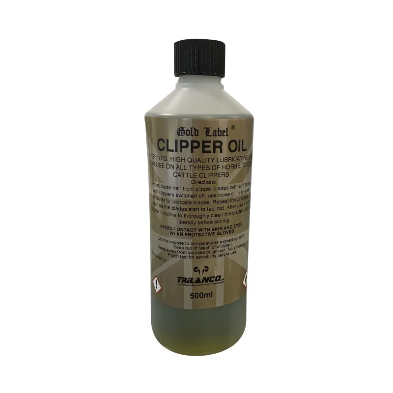 Gold Label 500ml Clipper Oil in Gold