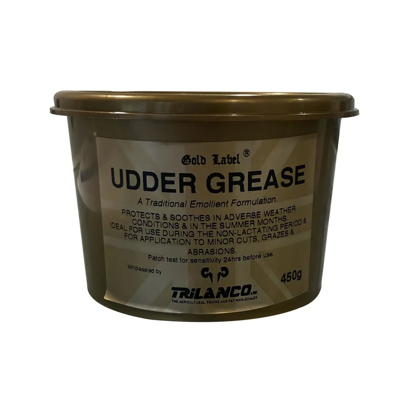 Gold Label 450g Udder Grease in Black