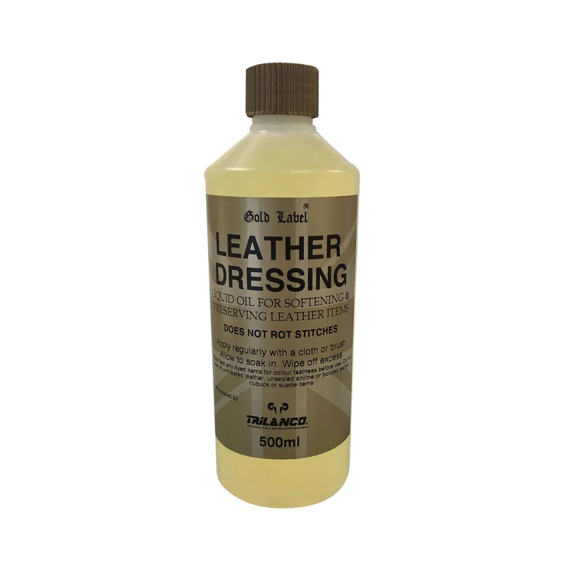 Gold Label 500ml Leather Dressing in Gold