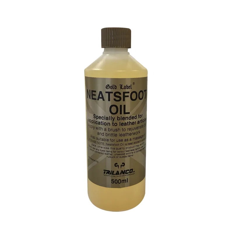 Gold Label 500ml Neatsfoot Oil in Gold
