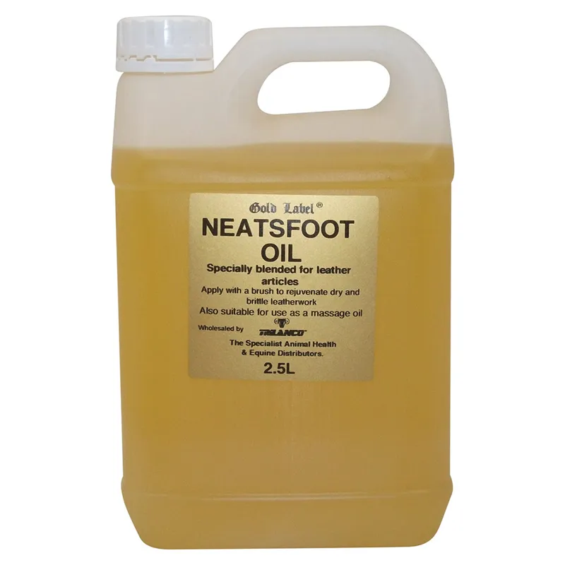 Gold Label 2.5lt Neatsfoot Oil in Gold