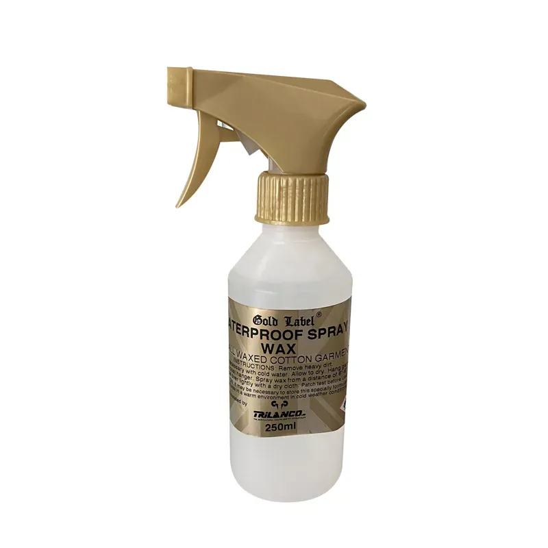 Gold Label 250ml Waterproof Spray Wax in Gold