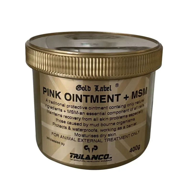 Gold Label 400g MSM Pink Ointment in Gold