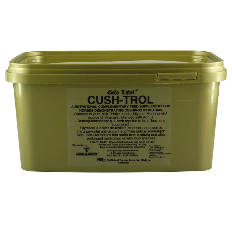 Gold Label 900g Cush-Trol Supplement in Gold