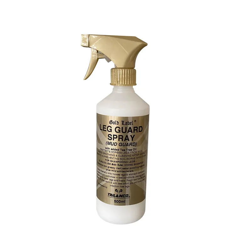 Gold Label 500ml Leg Guard Spray in Gold