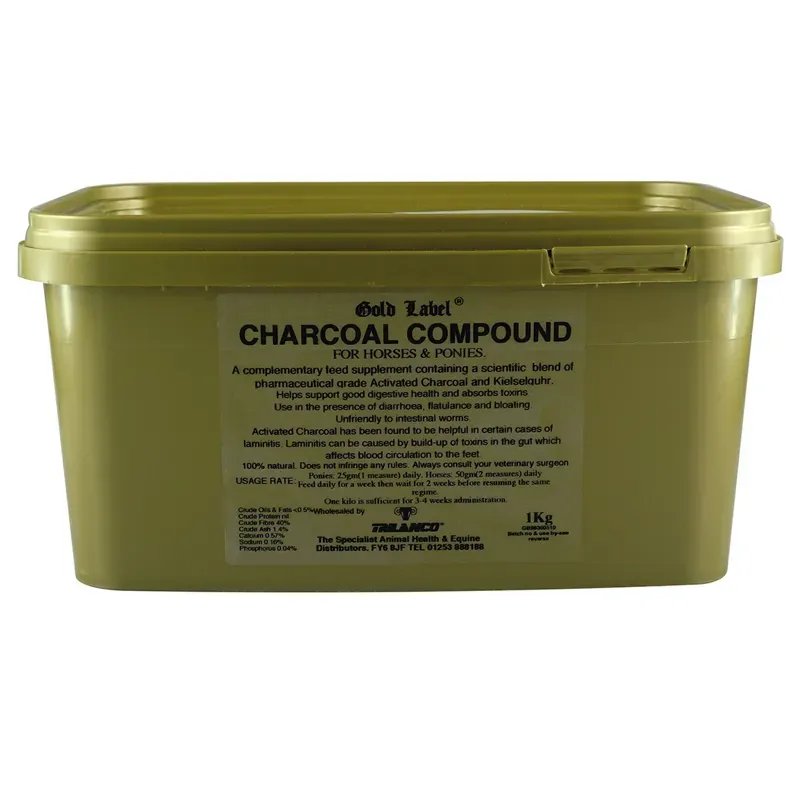 Gold Label 1kg Charcoal Compound in Gold