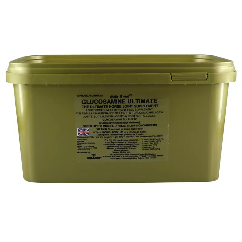 Gold Label 2.7kg Ultimate Glucosamine Supplement in Gold