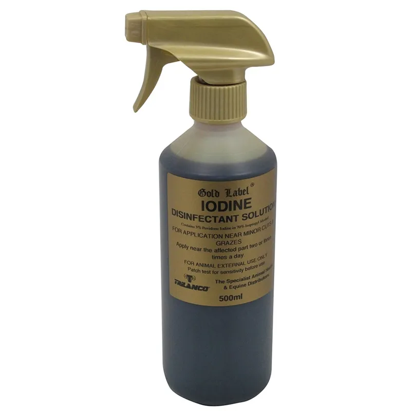 Gold Label 500ml Iodine Spray in Black