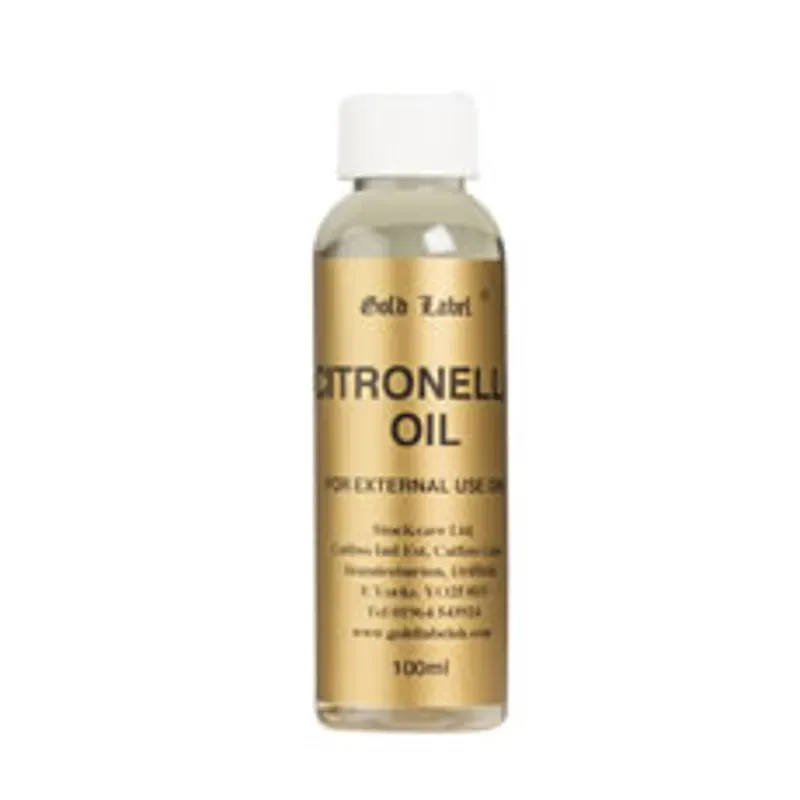 Gold Label 100ml Citronella Oil in Gold