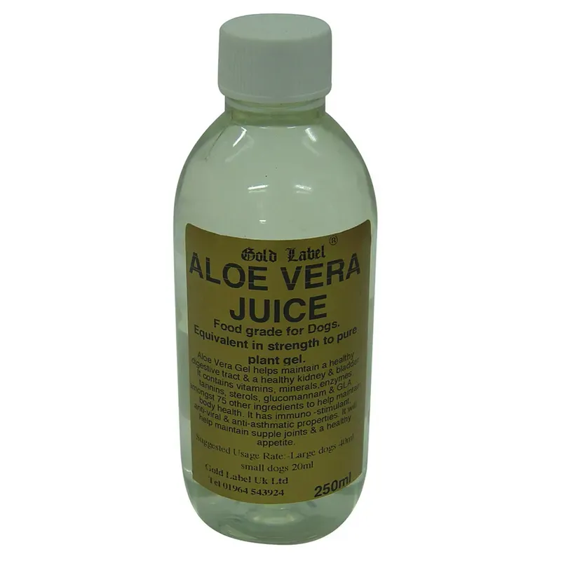 Gold Label 250ml Canine Aloe Vera Juice in White