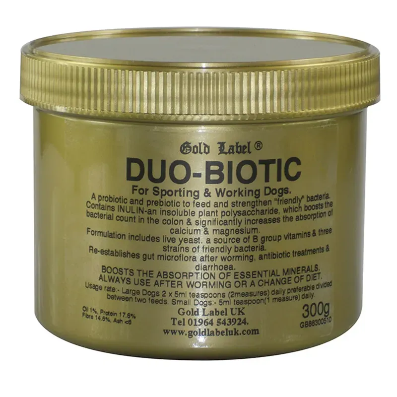 Gold Label 300g Canine Duo-Biotic in Gold