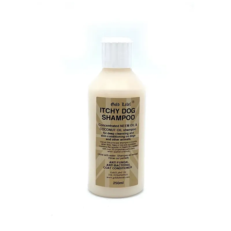 Gold Label 250ml Canine Itchy Dog Shampoo in Gold