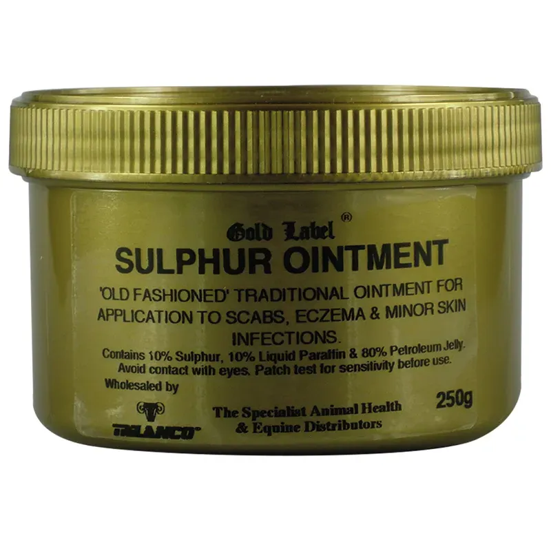 Gold Label 250g Sulphur Ointment in Gold
