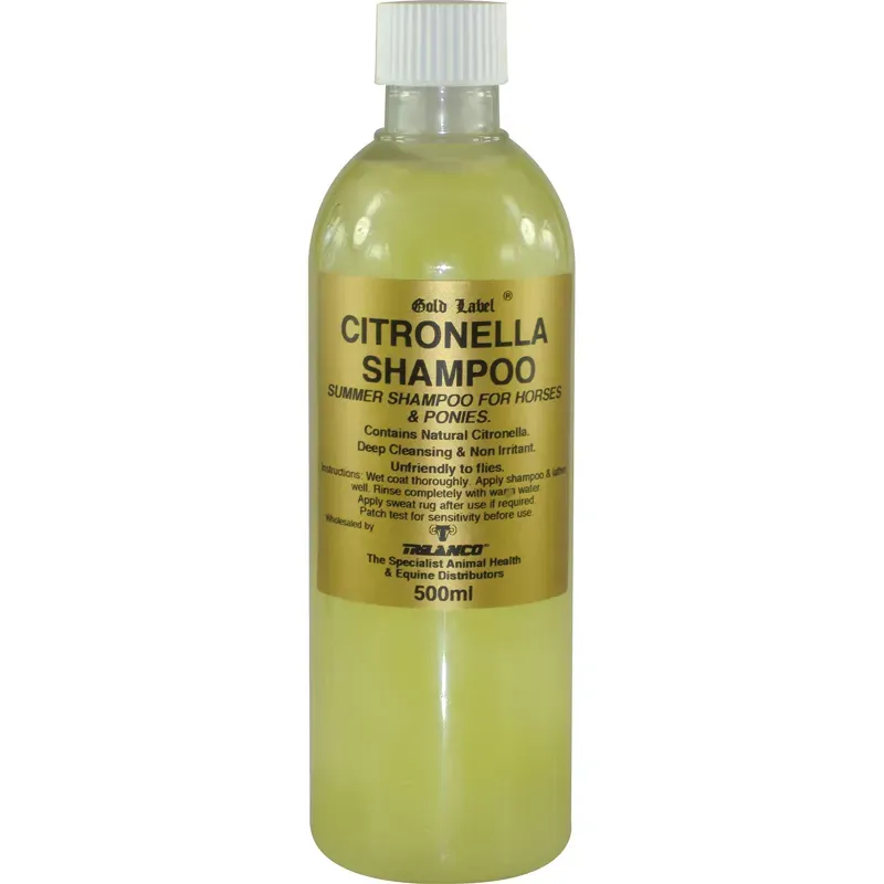 Gold Label 500ml Stock Citronella Shampoo in Yellow