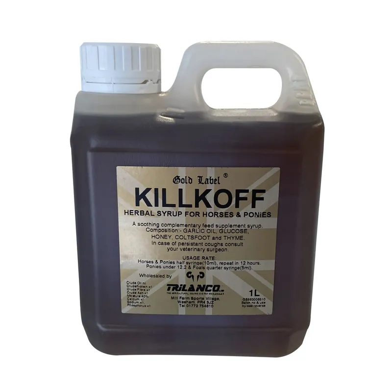 Gold Label 1lt Killkoff Herbal Syrup in Gold