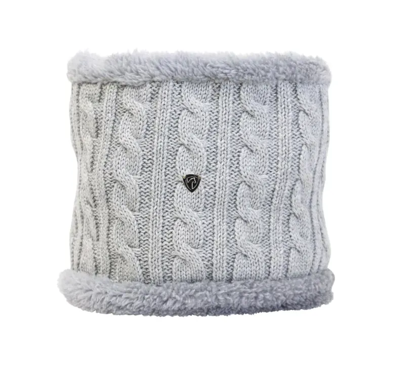 Hy Equestrian Morzine Children's Hat and Snood Set in Grey