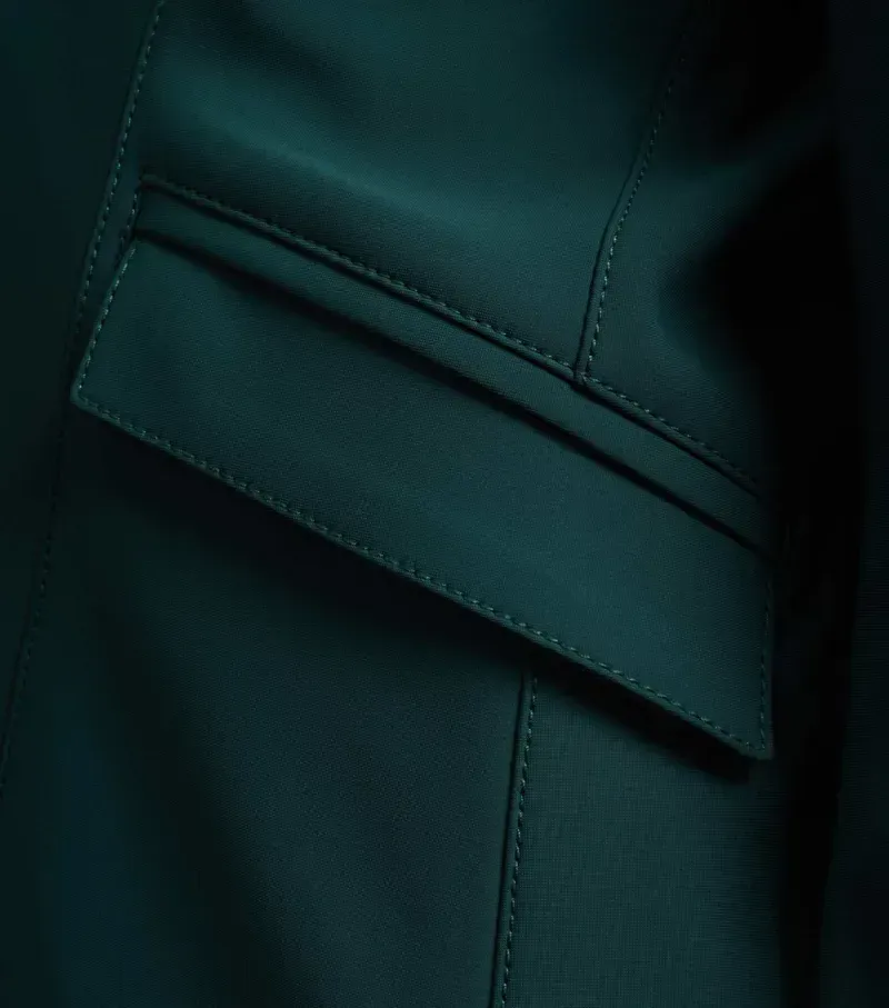 Premier Equine Girls Hagen Competition Jacket in Green-4