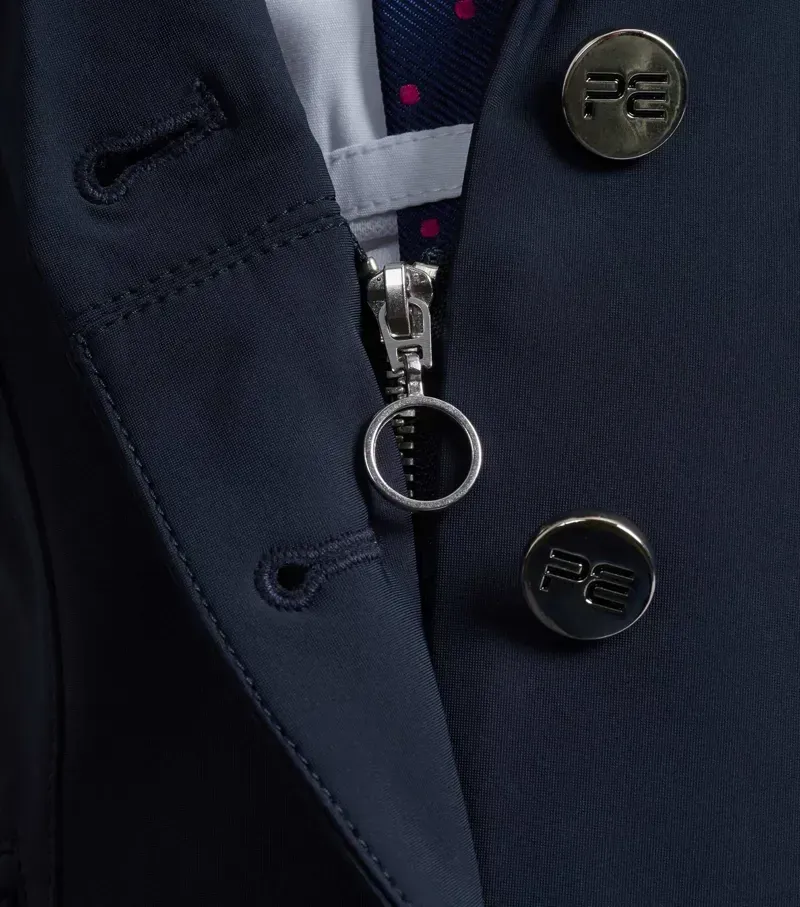 Premier Equine Girls Hagen Competition Jacket in Navy-2