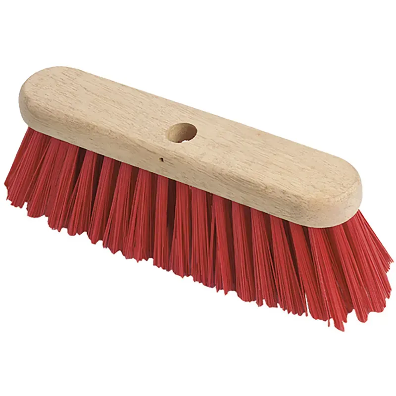Hillbrush PVC F11 12 inch Flat Top Broom in Red