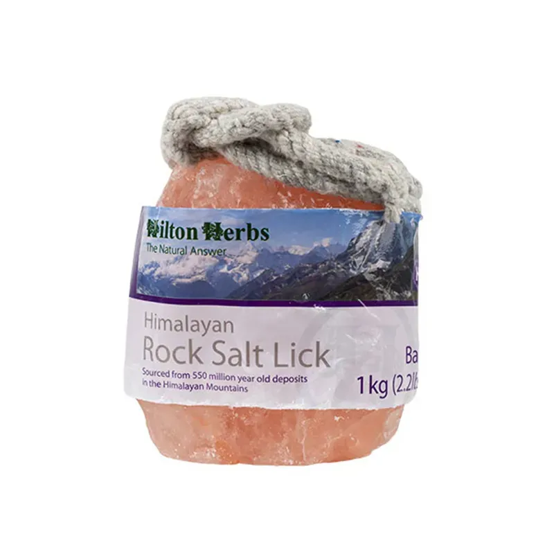 Hilton Herbs 1kg Himalayan Rock Salt Lick in Pink