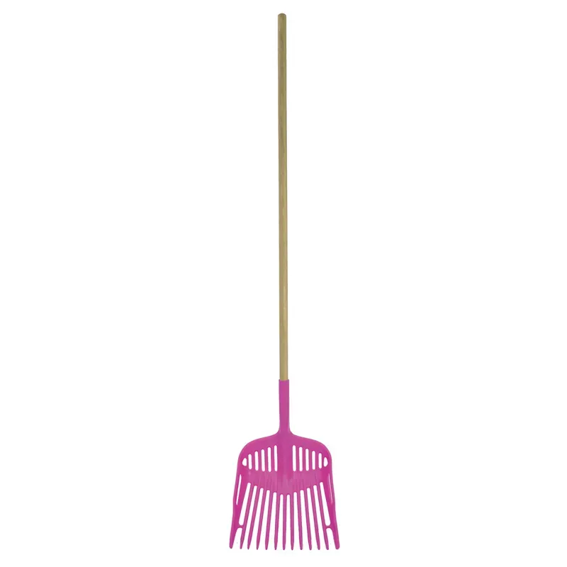 Harold Moore Shavings Fork with Wooden Handle in Pink