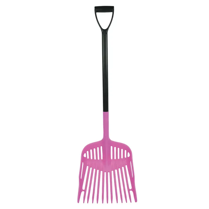 Harold Moore Shavings Fork with Extended D-Grip Handle in Pink